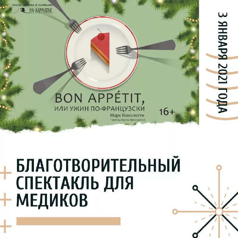 3 января прошел благотворительный показ спектакля для медиков, работающих в красной зоне